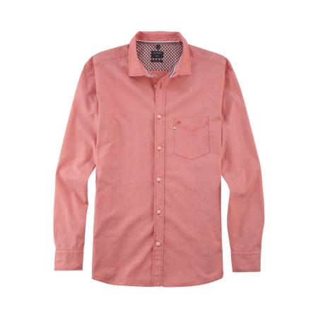 OLYMP Casual Overhemd rood, Faux-uni