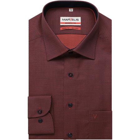 Marvelis Overhemd rood, Faux-uni