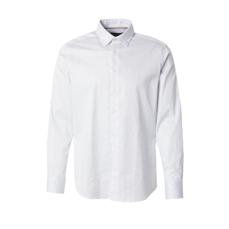 Bugatti bugatti Overhemd donkerblauw / wit -