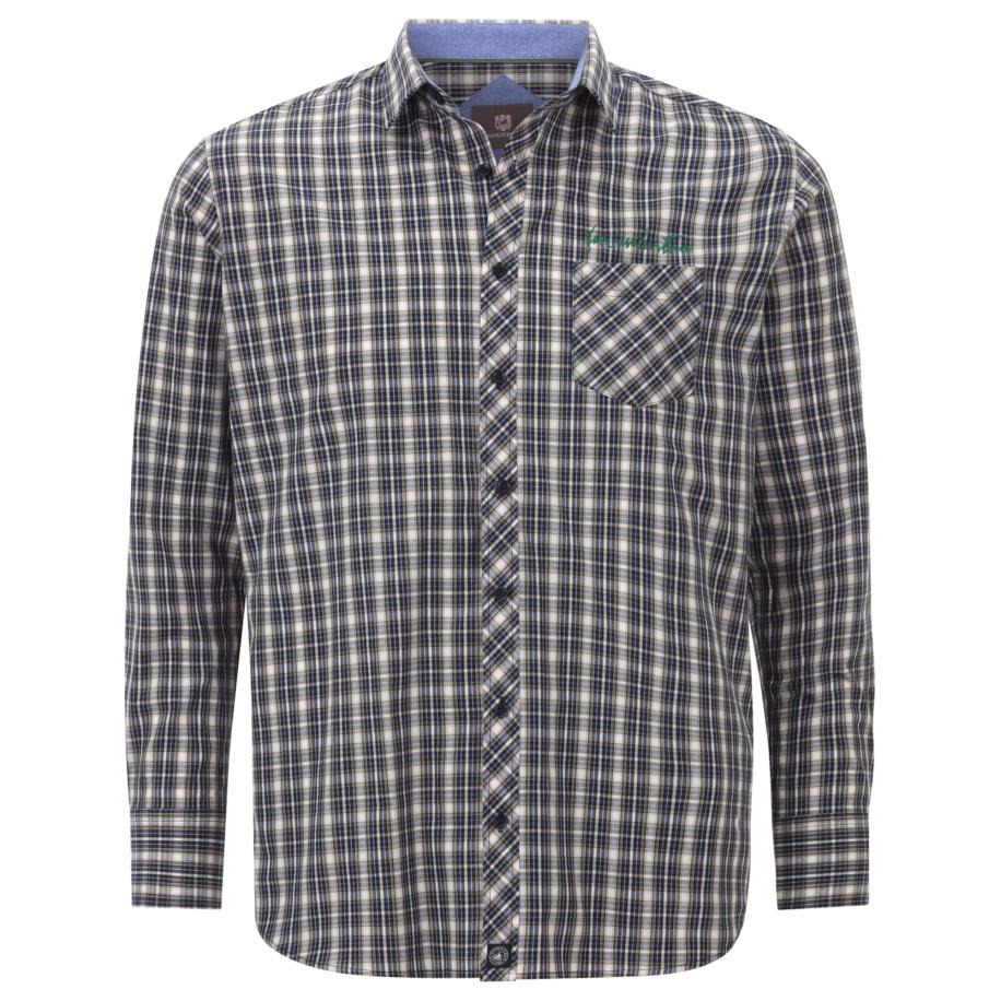 jan vanderstorm Jan Vanderstorm Overhemd Bjornman groen / zwart / wit -