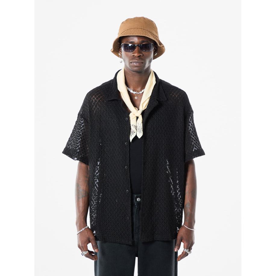 VAMOS CLO Overhemd zwart Zwart