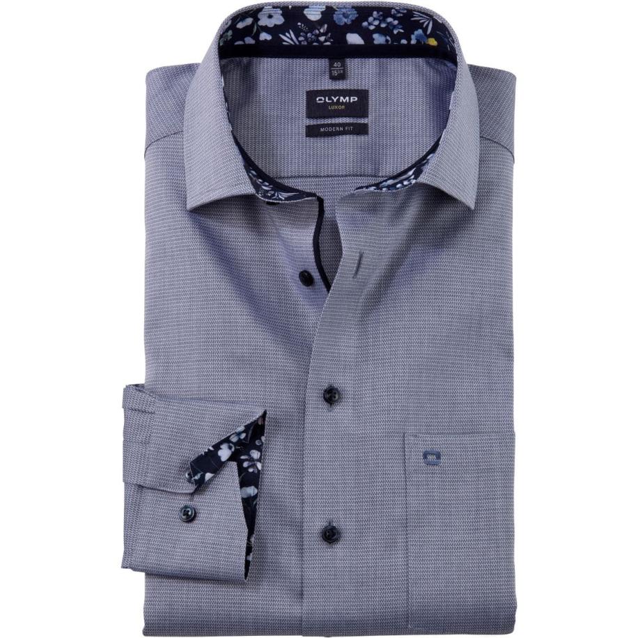 OLYMP Luxor Overhemd Extra kort (ML5) marine Blauw