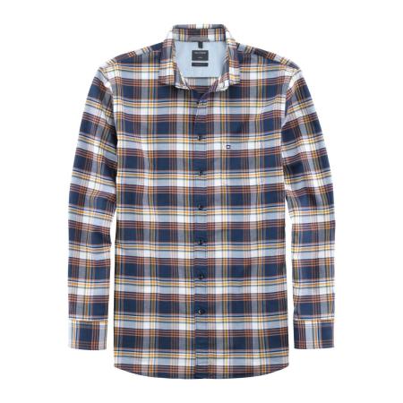 OLYMP Casual Overhemd blauw, Ruit