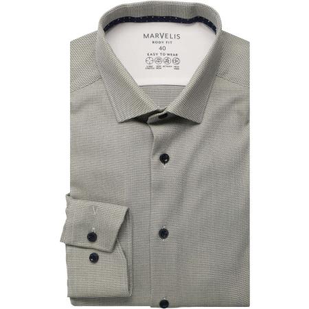 Marvelis Performance Overhemd groen, Faux-uni