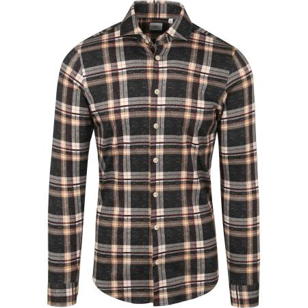 Blue Industry Overhemd Ruit Grijs