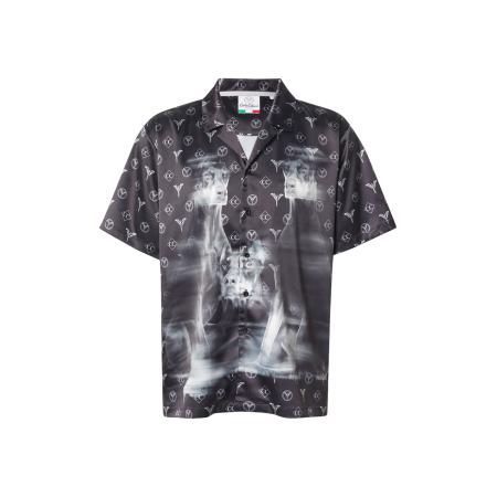 carlo colucci Carlo Colucci Overhemd Dobermann grijs / zwart / wit