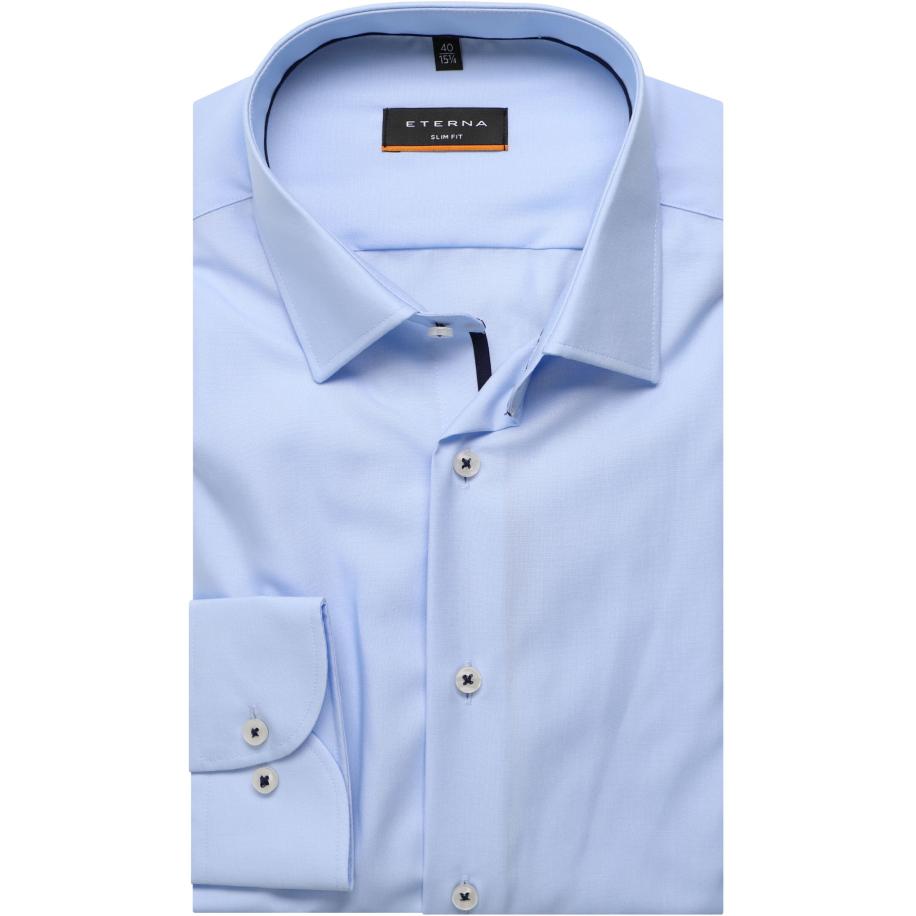 ETERNA Overhemd ML6 (vanaf 68 CM) lichtblauw Blauw
