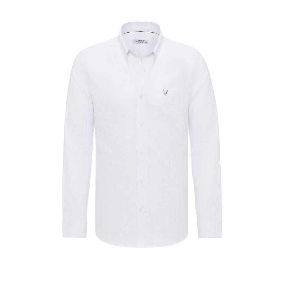 By Diess Collection By Diess Collection Overhemd safraan / donkergrijs / wit -