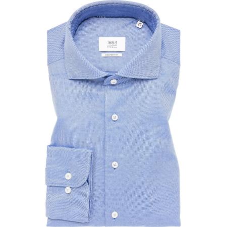 ETERNA 1863 Overhemd blauw, Effen