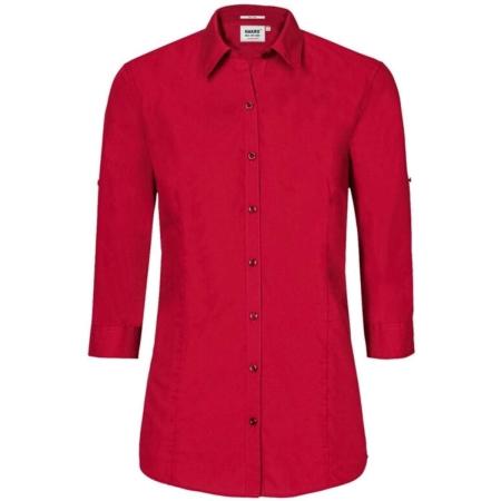 HAKRO Dames Overhemd rood, Effen