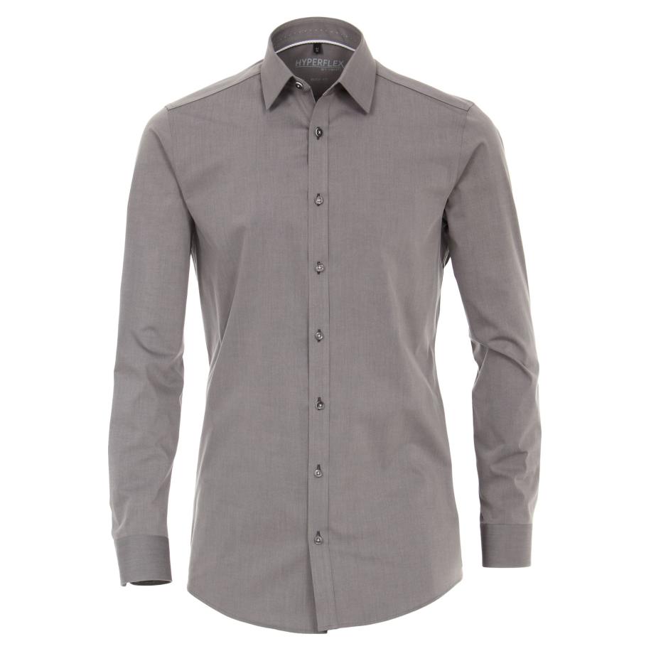 Venti Overhemd antraciet, Faux-uni Grijs