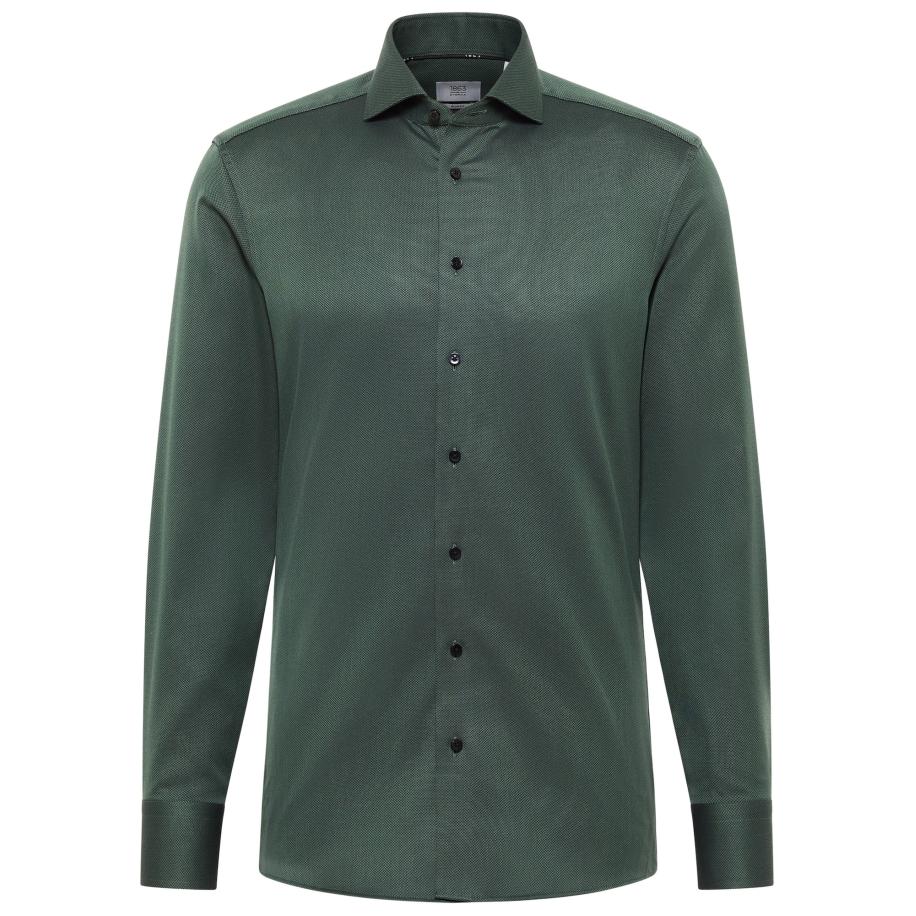 Eterna ETERNA Zakelijk overhemd donkergroen / zwart -