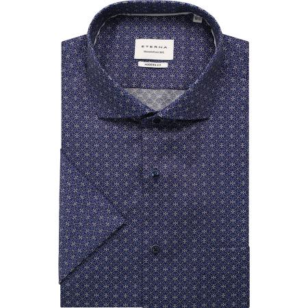 ETERNA Overhemd Korte mouw marine