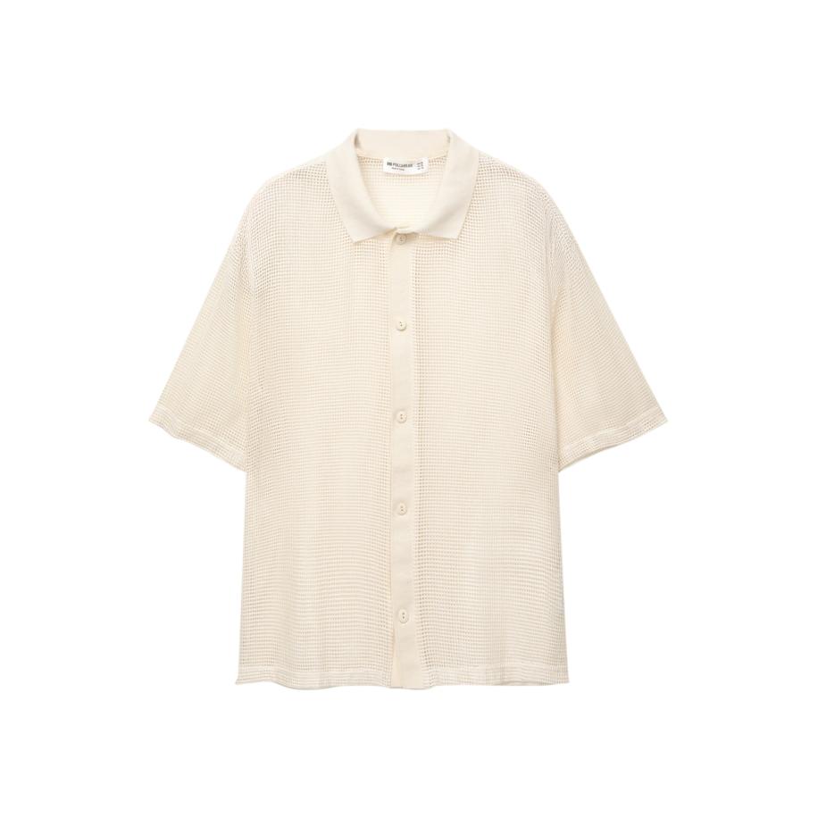 Pull&Bear Pull&Bear Overhemd wolwit -