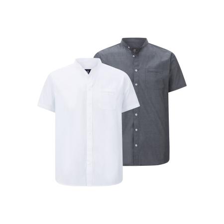 Jan Vanderstorm Overhemd Korte mouw wit