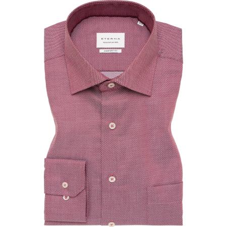 ETERNA Overhemd chianti, Gestructureerd