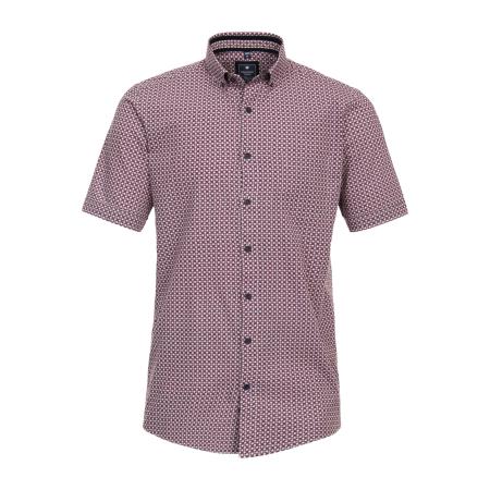 Redmond Casual Overhemd Korte mouw rood