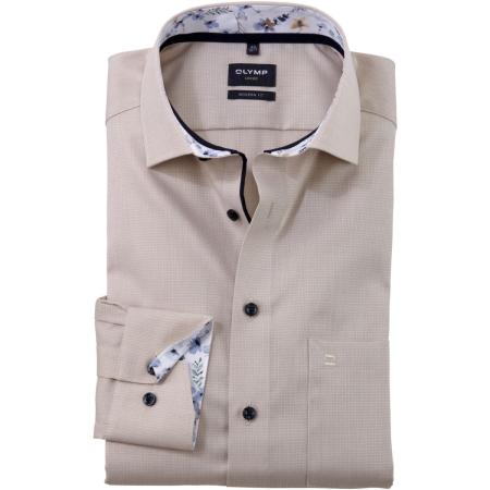 OLYMP Luxor Overhemd natuurlijk, Faux-uni