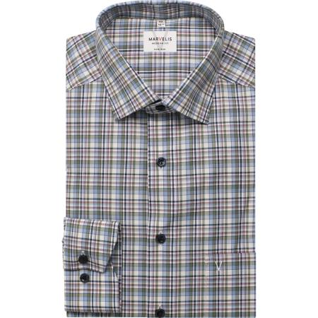 Marvelis Overhemd olijf, Ruit