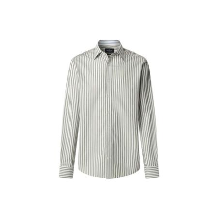 Hackett London Hackett London Overhemd kaki / wit
