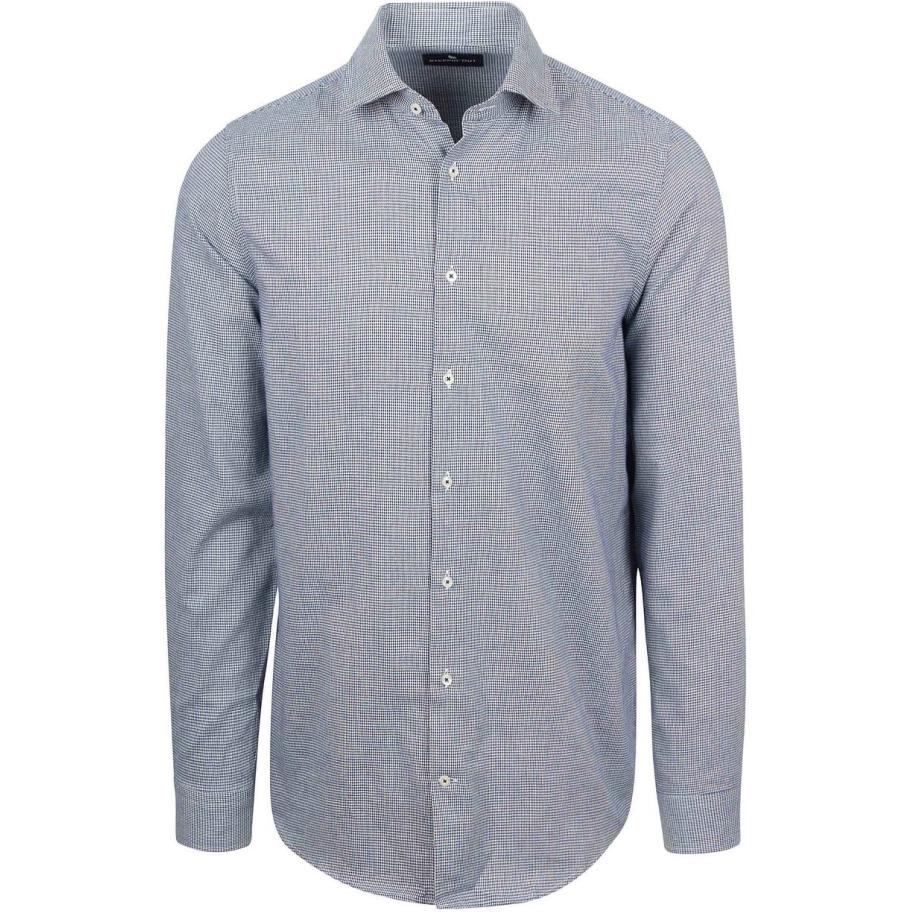 Steppin' Out Overhemd Flanel Pepita Blauw Blauw