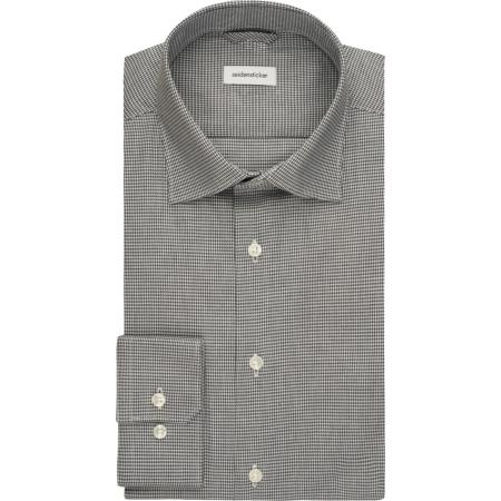 Seidensticker Flanellen Overhemd blauw, Pied De Poule