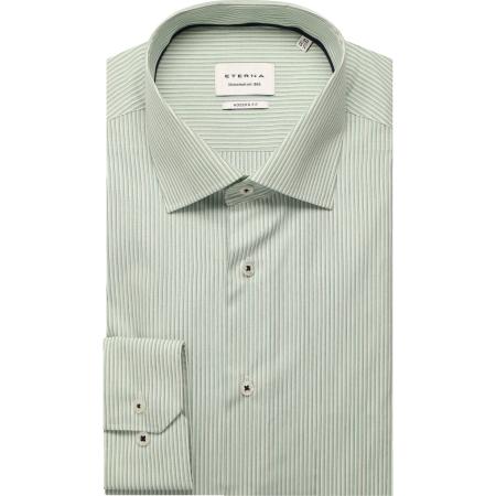 ETERNA Overhemd lichtgroen, Gestreept