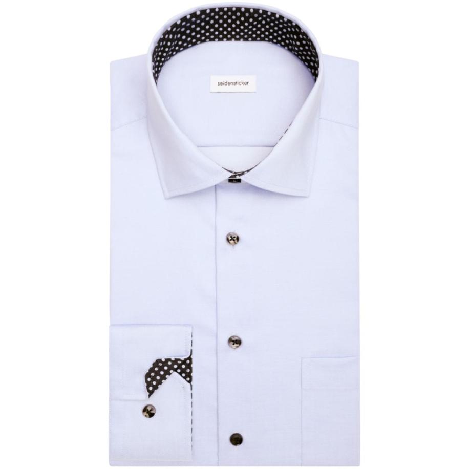 Seidensticker Overhemd lichtblauw, Effen -