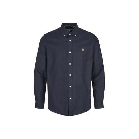 U.S. Polo Assn. U.S. POLO ASSN. Overhemd saffier / lichtbruin / rood / wit