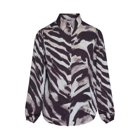 Sisters Point SISTERS POINT Blouse EBBEY chocoladebruin / lichtbruin / offwhite