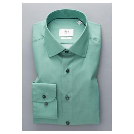 ETERNA 1863 Overhemd groen, Effen