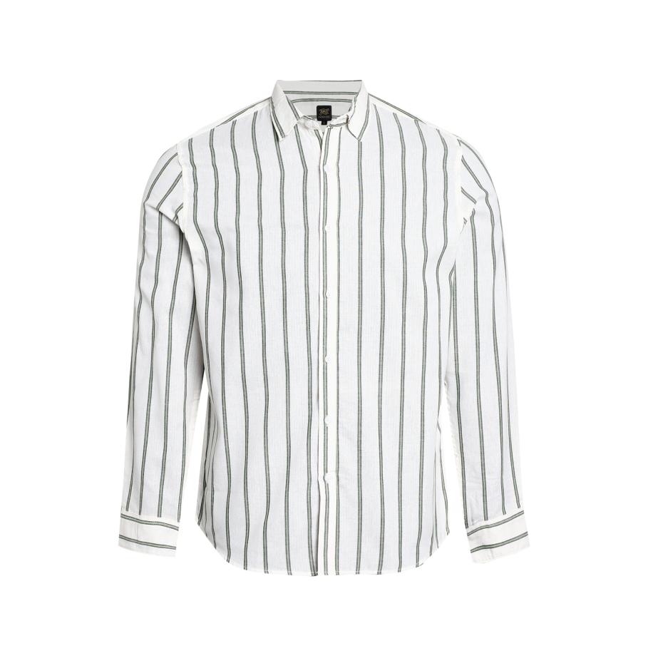 Campus Sutra Campus Sutra Overhemd Winifred groen / wit -