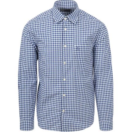 Marc O'Polo Overhemd Ruiten Blauw