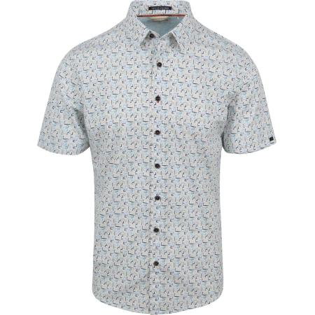 No Excess Overhemd Wit Multicolour Print