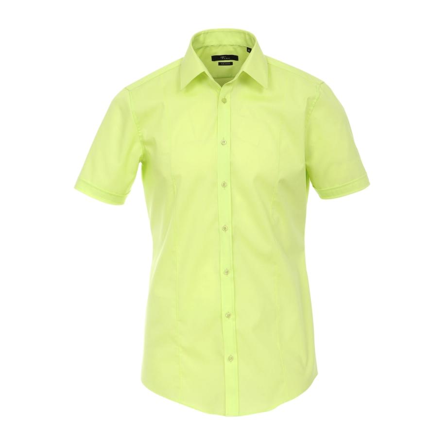 Venti Overhemd Korte mouw groen Groen