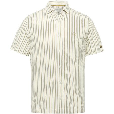 Cast Iron Short Sleeve Overhemd Ecru