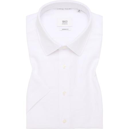 ETERNA 1863 Linnen Overhemd wit, Effen