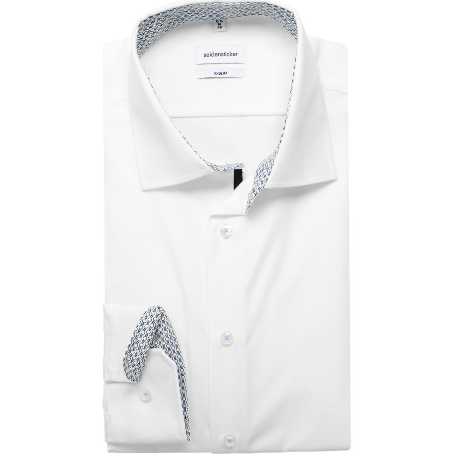 Seidensticker Overhemd wit, Effen Wit