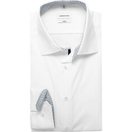 Seidensticker Overhemd wit, Effen