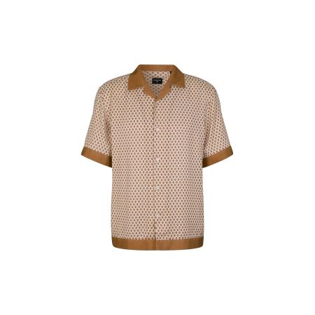 STRELLSON Overhemd Cao lichtbruin / wit