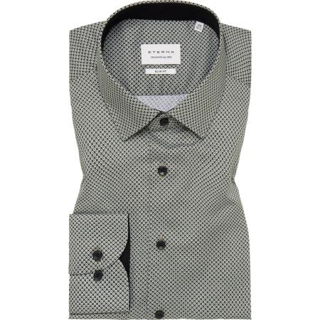 ETERNA Overhemd groen, Bedrukt