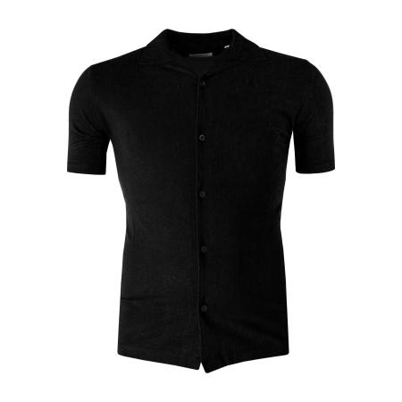 Lindbergh Overhemd Korte mouw zwart