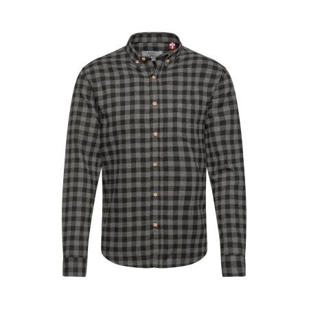 Kronstadt Kronstadt Overhemd Johan grijs / zwart