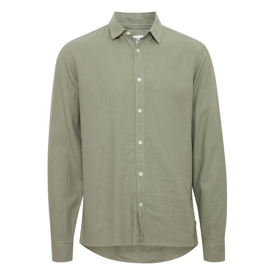 Solid !Solid Overhemd SD Enea olijfgroen -
