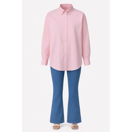 Touche Prive Touche Prive Blouse rosa / wit