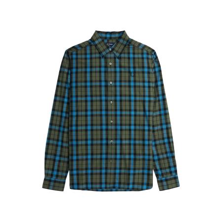 Fred Perry Fred Perry Overhemd blauw gemêleerd / groen / zwart