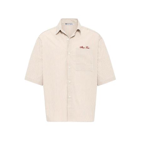 Dandalo Dandalo Overhemd beige / rood / wit