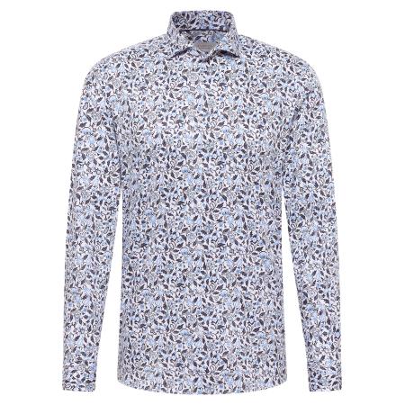 Eterna ETERNA Overhemd lichtblauw / zwart / wit