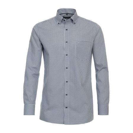 Casa Moda Overhemd blauw, Bedrukt