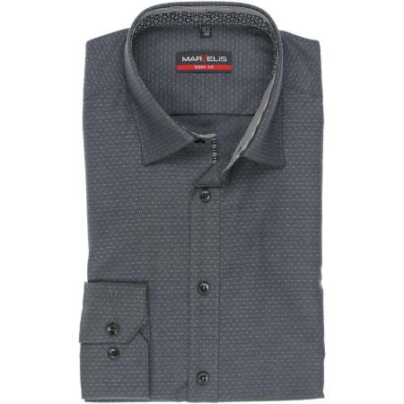 Marvelis Overhemd antraciet, Faux-uni